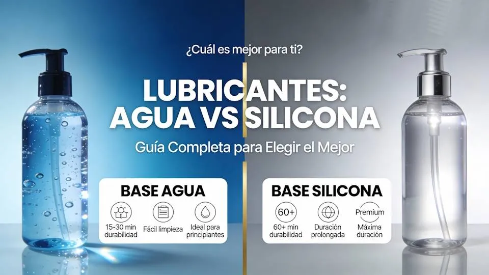 Lubricante de agua o silicona: diferencias